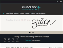 Tablet Screenshot of pinecreekchurch.org